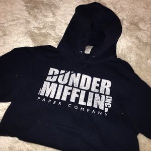 THE OFFICE HOODIE size small navy blue